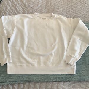 White sweatshirt